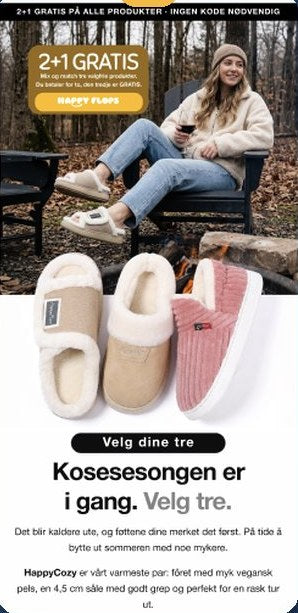 cozy season email, NO version